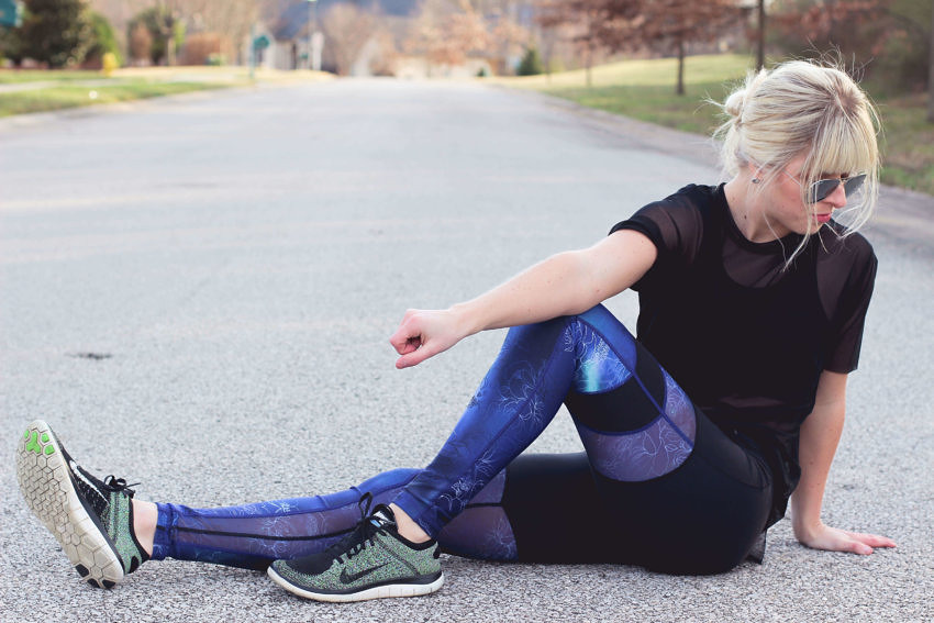 CALIA by Carrie Underwood Lace Active Pants, Tights & Leggings