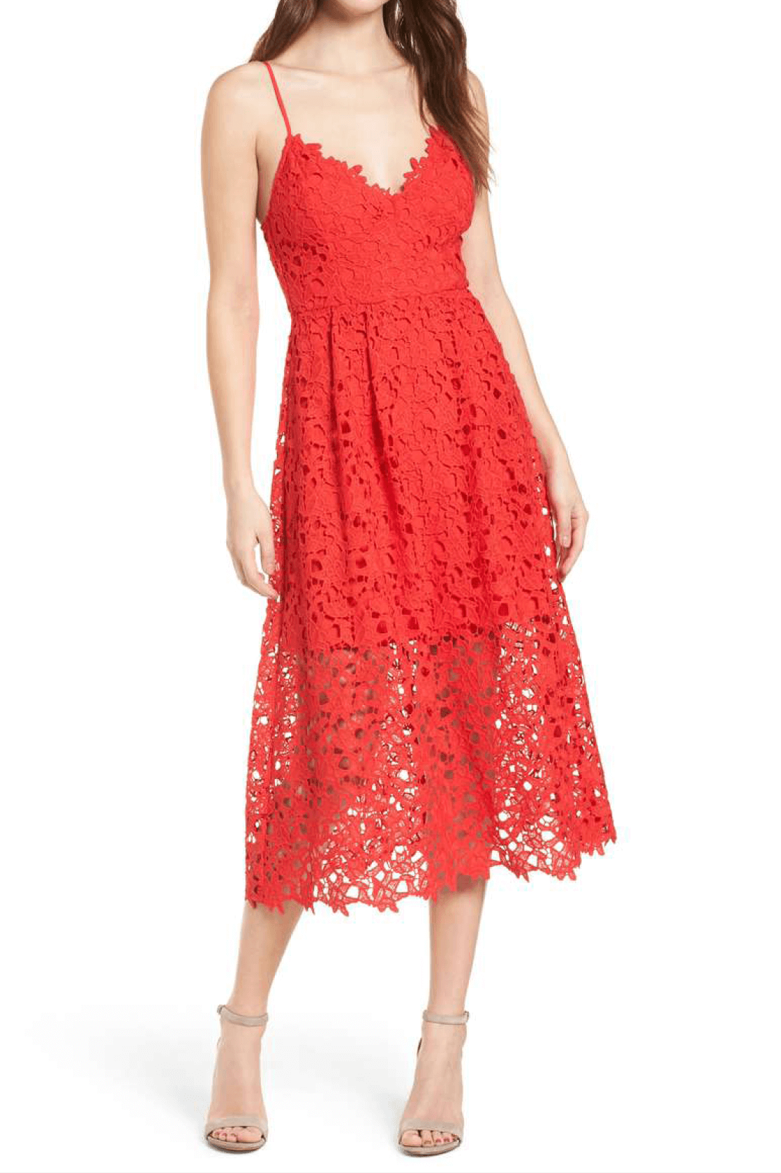 Red Midi Dress- Nordstrom | Aster The Label