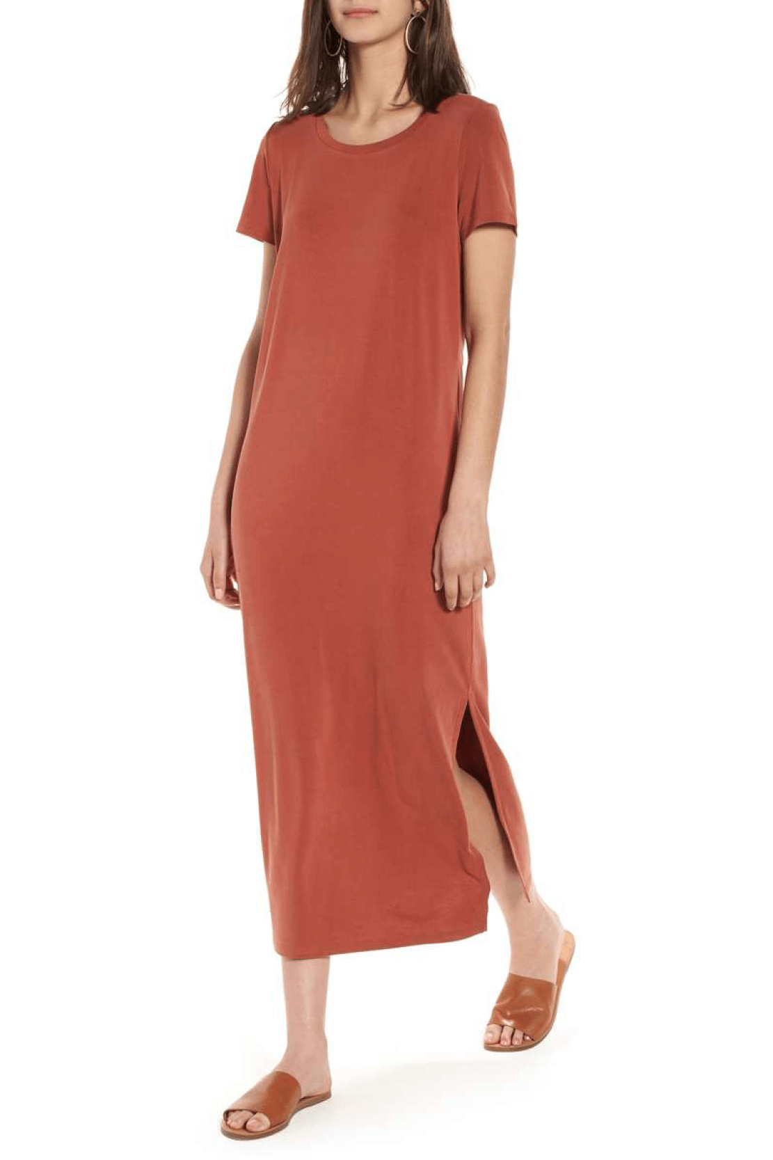 Orange Midi Dress- Madewell