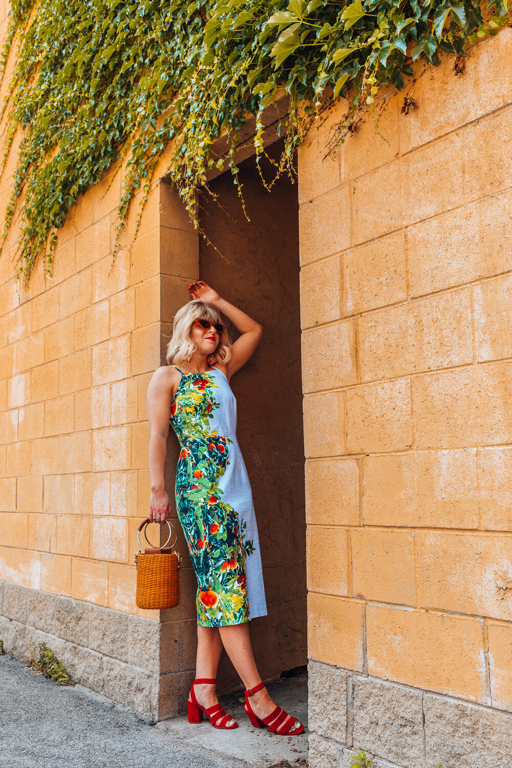 cincinnati blogger, summer style, midi dress