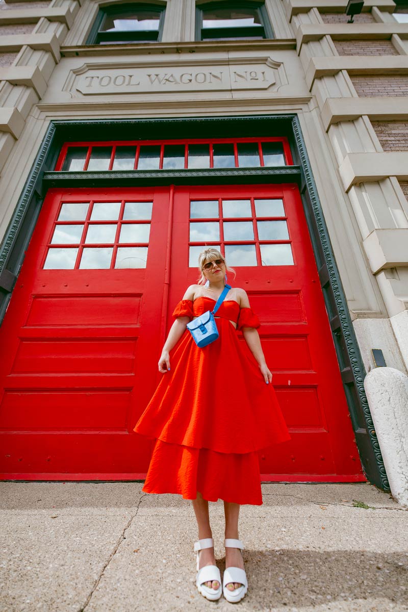 cincinnati blogger, summer style, red dress, fourth of july outfit
